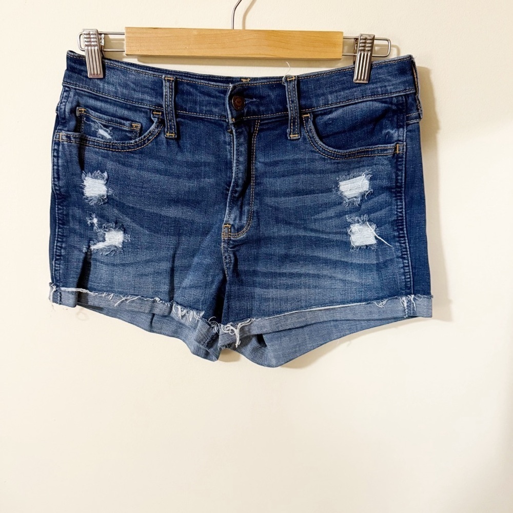 Hollister Womens High Rise Short 3" Blue Jean Size 28